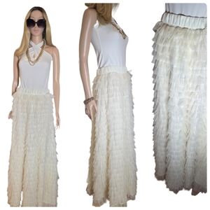 Chicwish Swan Cloud Tulle Tiered Maxi EUC M/L
